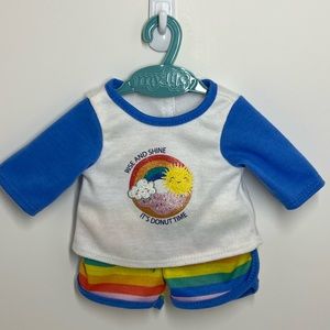 My Life doll rainbow shorts outfit